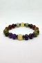 Certified Virgo Zodiac Sign (Citrine, Amethyst, Unakite, Jasper, Lal (Garnet, Amazonite, Hematite) Natural Stone Bracelet - 2