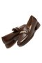 Women's Patent Leather Buckle-Strapped Thick-Heeled Classic Loafer - 3