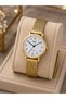 Women's Wristwatch Gold Color Mesh Steel Band Casual and Stylish Combination Japanese Movement Gift Boxed - 2