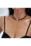 Natural Carnelian Agate & Baroque Pearl Design Necklace - 4