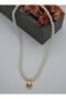 Pearl Sea Shell Necklace - White - - 3