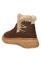 Women's coffee brown 100% genuine leather winter boots - waterproof, non-slip eva sole, lightweight & comfortable style. - 5