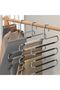 Pants Hangers,3 PCS Space Saving Trouser Organizer,Stainless Steel Multi Functional 5 Layers