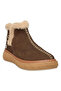 Women's coffee brown 100% genuine leather winter boots - waterproof, non-slip eva sole, lightweight & comfortable style. - 4