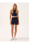 Motion High Waist Pocket Shorts Navy Blue