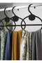25 Pieces of Shawl and Scarf Hangers Black Plastic Hangers Scarf Hanger - 4