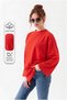 Long Sleeve Cotton T-Shirt Oversize Wide Sleeve Women's Loose Long Basic T-Shirt