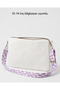 Toscase White Plush Bag, Eva Protected, Pink Suede Lining, with Strap 36X26 cm - 2
