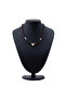 Natural Stone Necklace with Garnet Passion and Selenite Purity