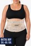Lumbostad Corset 26 cm King Size 3Xl-5Xl Adjustable Waist Corset Breathable Fabric Unisex Daily Use Comfortable Support during Work and Movement, Flexible Waist Corset Beige.