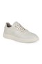 Men's Sneaker Shoes Genuine Leather Antique Logo Perforated Lace-Up White Sole Lightweight Eva L5962