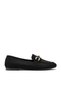 Women's Suede Leather Buckle Classic Loafer with Orthopedic Sole - 2