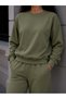 Women's 3 Thread Non-Threaded Crew Neck Basic Sweat