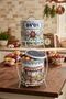 2-Tier Decorative Mimosa Patterned Metal Potato and Onion Storage Container - Potato Onion Holder