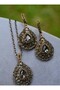 Authentic Necklace with Zircon Stones - Gray - - 4