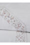 Delia Embroidered Cotton Satin Double Duvet Cover Set - 4