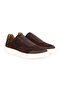 Men's Sneaker Shoes Genuine Suede Leather Slip-On Laceless Monogram Logo Lightweight Thick Eva Sole L596 - 3
