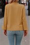 Women's Long-Sleeved Imported Crepe Blouse with Bow Detail and Pearl Embellishments - 2