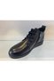 Genuine Leather Lace-Up Zippered Boots Women's Shoes - 3