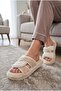 Women'S, Warm, Soft Textured, Comfortable, Strappy, Plush House Slippers - 5