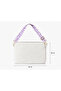 Toscase White Plush Bag, Eva Protected, Pink Suede Lining, with Strap 36X26 cm