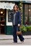 Selanik- Oversize Suit with Embroidered Detail | Navy Blue - 3