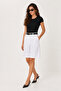 Bermuda Woven Shorts with Pockets Lfk0023 White - 2
