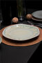 21.5 cm oceana patterned organic form porcelain dessert plate