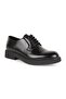 Men's Classic Shoes Genuine Leather Black Open Glossy Derby Lace-Up Lightweight Thick Eva Sole Groom's Suit L6