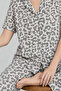 Women's Short Sleeve Comfortable Gray Pajama Set 4731 - 5