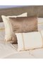 Beige 7 Piece Floral Lace Comforter Set (Super King Size) 240x260cm - 8