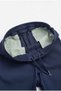 Unisex Children's 2-Piece Combination Long Sleeve Polo Collar T-Shirt-Navy Blue Ribbed Waist Elastic Canvas School Pants School Outfit - 2