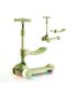 SHARPDO Kids Kick Scooter, with Removable Seat, Handle and Flashing Wheels, Easy Foldable, for Child