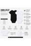 3-Piece Children's Half Sleeve Bodysuit 90% Cotton 10% Elastane Hooked Bottom Closure Black White 4-12 Years - 7