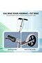 Kick Scooter, Foldable Scooter with 3 Adjustment Levels Handlebar, Aluminum Alloy, mobility scooter - 3