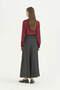 Tie-Neck Scarf Shirt - Plum - 4
