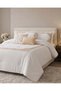 Ivory And Gold 7 Piece Embroidered Comforter Set (Super King Size) - 6