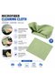 Premium Microfiber Cleaning Cloth Rags 20 Pieces Ultra Soft & Highly Absorbent Lint Free Cleaning Towels for Car, Kitchen, Home, Glass & Electronics Reusable and Washable Green - 7