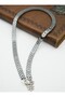Hematite Stone Necklace - Multicolor - - 2