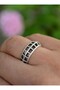 Bohemian ring - silver color -