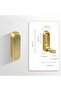 Foldable Wall Hooks, Gold, 4 Pack, Space Saving, for Coats, Towels, Hats, Bags and Keys, Bathroom, E - 2