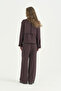 Pile Zipper Detailed Crop Jacket - Plum - 4