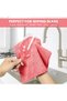 Premium Microfiber Cleaning Cloth Rags 20 Pieces Ultra Soft & Highly Absorbent Lint Free Cleaning Towels for Car, Kitchen, Home, Glass & Electronics Reusable and Washable Pink - 4