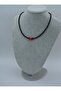 Onyx Coral Stone Necklace - Black - - 2