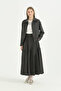 Striped Short Jacket - Black