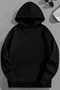 Unisex 3 Thread Cotton Black Clover Print Loose Fit Sweatshirt Hoodie - 2