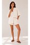 Muslin Shirt - Shorts Oversize Women's Set |   Ek1009596 - 2