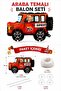 Car Themed Balloon Set Children's Birthday Decoration – Car Patterned Foil Balloon Set - 2
