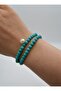 Pearl and Crystal Bracelet or Choker Necklace - Blue - - 4