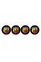 Wheel Logo Wheel Hub Emblem Sticker Emblem Sbarth Red 4 Pieces 67mm